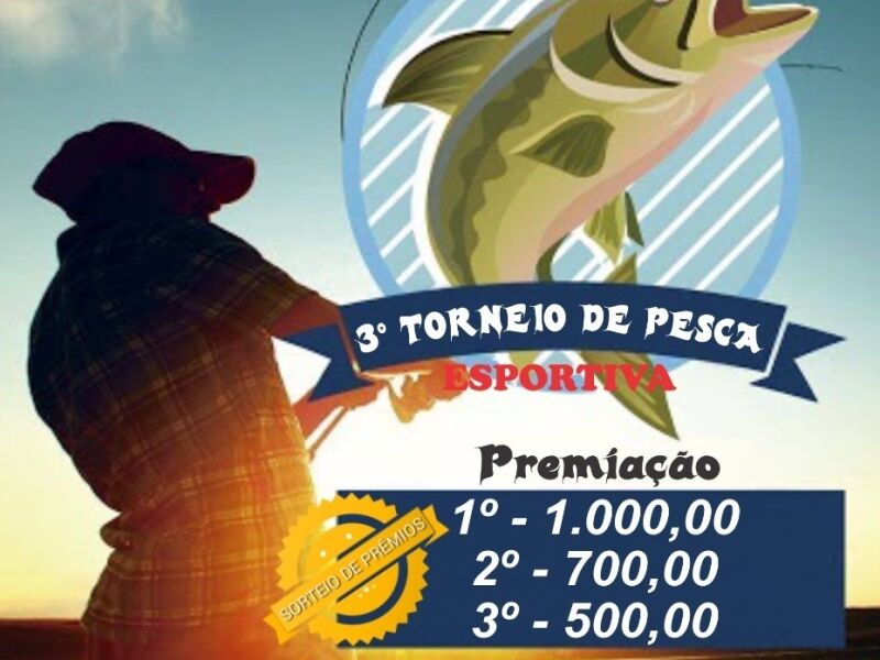 Inscrições abertas para o 3º Torneio de Pesca Esportiva no Pesqueiro 7