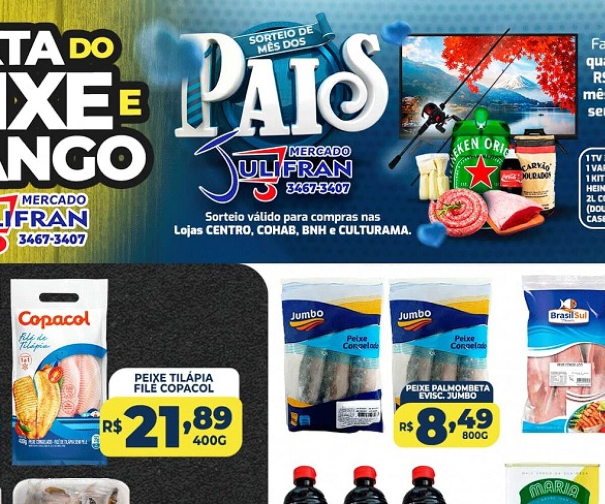 Goionews - Mercado Pontual tem ofertas de peixes - CONFIRA