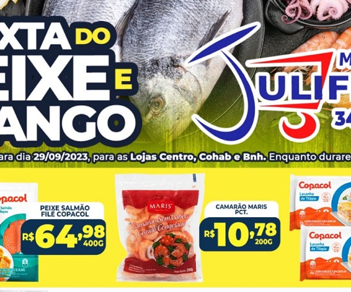 Goionews - Mercado Pontual tem ofertas de peixes - CONFIRA