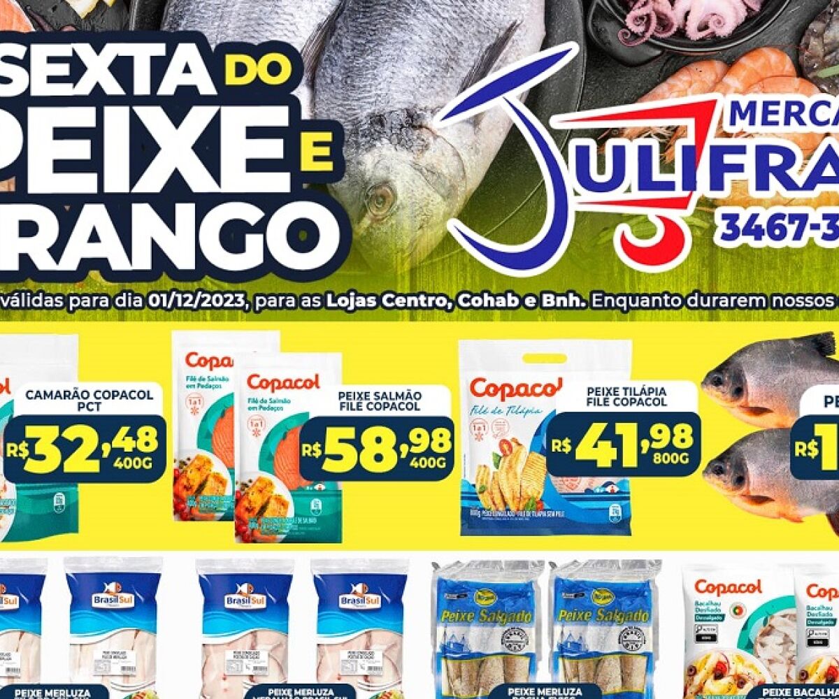 Goionews - Mercado Pontual tem ofertas de peixes - CONFIRA