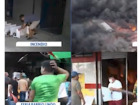 Incêndio destrói parte de uma das feiras mais movimentadas da fronteira