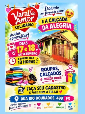 Varal do Amor com muitas novidades hoje a partir das 13h em Fátima do Sul