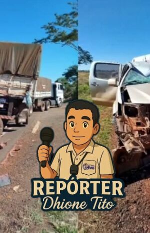 Caminhonete bate na traseira de carreta e motorista fica ferido na MS-157
