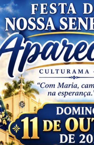 Festa de Nossa Senhora Aparecida promete reunir fé, tradição e confraternização em Culturama 