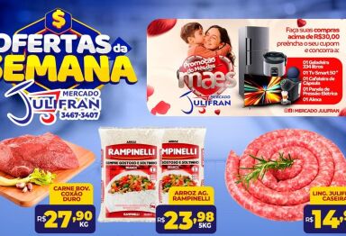 Ofertas da Semana com os melhores preços você encontra no Mercado Julifran em Fátima do Sul