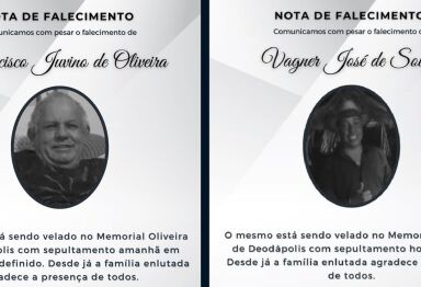 Deodápolis se despede de Francisco e Vagner, informa a Pax Oliveira