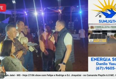 AO VIVO: Rodeio em touros e shows desta sexta-feira na Festa da Fogueira 2025 em Jateí