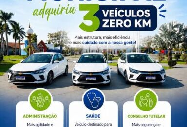 Prefeitura de Jateí anuncia aquisição de mais três veículos para frota municipal
