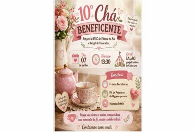 Nesse Domingo, 07, Voluntários do Distrito de Culturama realizarão o 10&ordm; Chá Beneficente