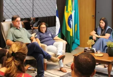 Em Jateí, prefeita e vice recebem lideranças evangélicas e anunciam apoio à Marcha Para Jesus