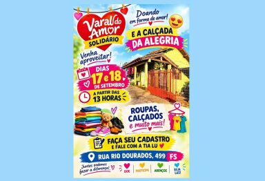 Varal do Amor com muitas novidades hoje a partir das 13h em Fátima do Sul