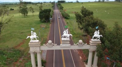 Entrada da cidade pela Rua do Travessão, após a rotatória da MS-376 (Foto: Edemir Rodrigues)