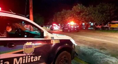 Patrulhamento do toque de recolher em Paranaíba (Foto: ascom/PMMS)