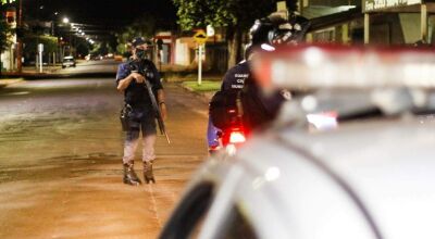 Guarda civil municipal em fiscalização do toque de recolher em Campo Grande (Foto: Arquivo)