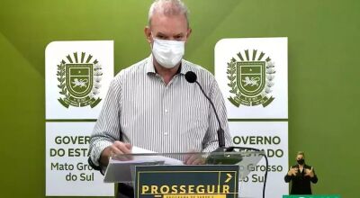 Geraldo Resende em live do Governo do Estado, recentemente (Foto: Arquivo/Reprodução)