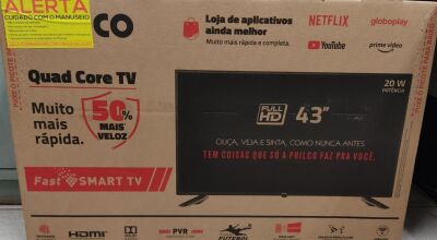 Televisor foi parcelado em dez vezes pelo ladrão, diz polícia em MS Foto: Polícia Civil/Divulgação