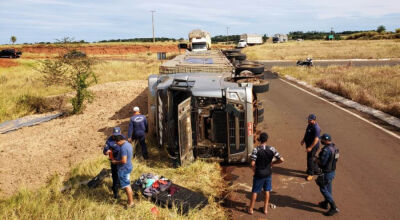 Acidente matou motorista na rodovia MS-145 em Deodápolis - Foto: Deodapolisnews/Ivinoticias