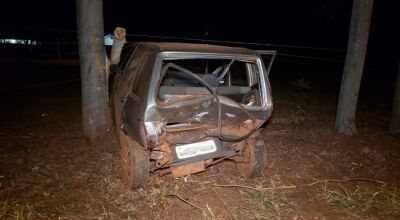 Colisão envolveu dois veículos na MS-141 - Foto: Ivinoticias