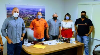 Vereadores da Câmara de Fátima do Sul com Energisa