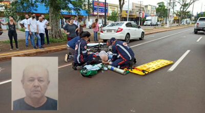 Idoso sofreu traumatismo craniano; Foto: Sidnei Bronka/Ligado Na Notícia