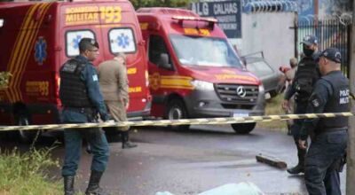 Vítima foi morta a pauladas na rua - (Foto: Leonardo de França, Midiamax)
