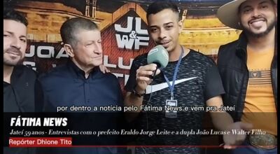 Entrevista con el alcalde Eraldo Jorge Leite y el dúo João Lucas y Walter Filho