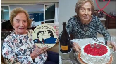 A atriz Gloria Menezes fez 90 anos com uma festa em família para comemorar a vida. - Foto: @gloriaetarcisio