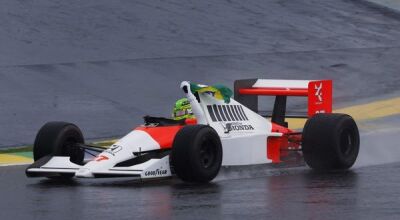 Lewis Hamilton pilota carro histórico de Senna no GP de São Paulo 2024