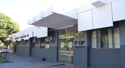 Fachada da delegacia onde o caso foi registrado (Foto: O Pantaneiro) 