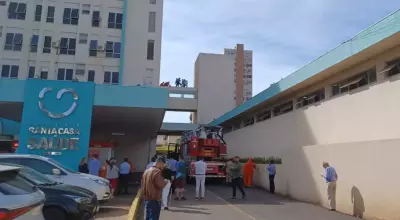 Acidente com paciente em Santa Casa (Foto: Jornal Midiamax)