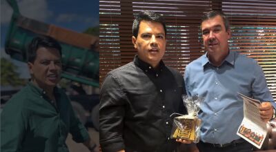 Prefeito Júlio Buguelo junto com o governador Eduardo Riedel - Foto: Instagram do prefeito 