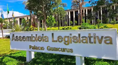 Entrada da Assembleia Legislativa de Mato Grosso do Sul (Foto: Reprodução / Campo Grande News)