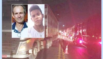 Tio e sobrinho morrem "esmagados" por caminhão em rodovia