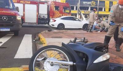 Motociclista morre após bater moto em carro na rua Bahia na Capital