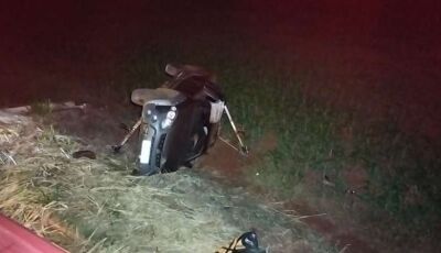 Produtor rural morre após veículo passar por cima de rotatória que liga Dourados a Itaporã