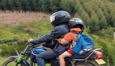 NOVO CÓDIGO DE TRÂNSITO: Nova Lei proíbe o transporte de menores de 10 anos em motocicletas