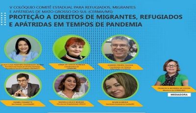 Sedhast realiza evento on-line com foco nos refugiados, migrantes e apátridas em MS