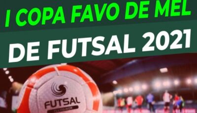 Prepara a máscara e o cartão de vacina, 3 jogos abrem a Copa Favo de Mel de Futsal em Fátima do Sul