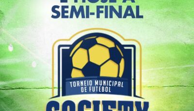 Hoje tem semi-final do torneio municipal de futebol society em Vicentina