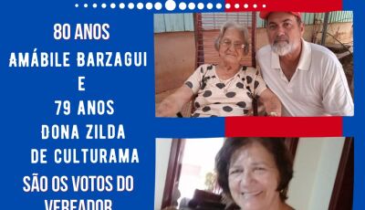 Em Culturama, Barba parabeniza Dona Amábile que comemora 80 anos e Dona Zilda 79 anos