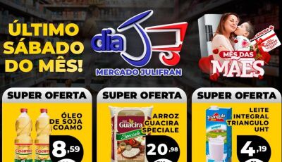 HOJE tem Dia 'J' com tudo abaixo do preço, confira aqui no Mercado Julifran em Fátima do Sul