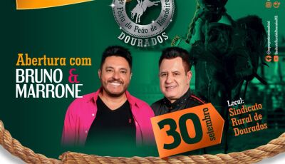 Show de Bruno e Marrone abre Semana do Peão em Dourados em Setembro, pré-vendas vai começar