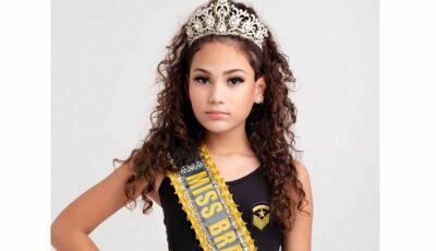 Eloá Marques, 10, é Miss Brasil Destak Fashion infantil de Nova Alvorada do Sul