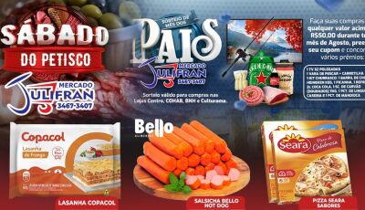 Veja as OFERTAS do Sábado do Petisco no Mercado Julifran em Fátima do Sul