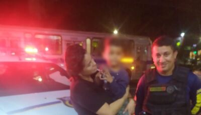 Emocionada, mãe reencontra filho de 5 anos com ajuda da GCM em Campo Grande
