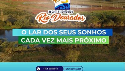 Venha morar em um local próximo a natureza, Recanto Ecológico Rio Dourados em Fátima do Sul