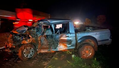 Acidente entre caminhonete e caminhão mata motorista horas antes do seu aniversário