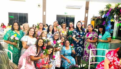 Com o foco em saber usar sabedoria chá das mulheres adventista teve sucesso em Fátima do Sul