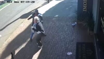 Idosa é brutalmente atacada por homem em rua de cidade de MS