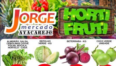 OFERTAS IMBATÍVEIS da Quarta e Quinta do Hortifruti no Jorge Mercado Atacarejo em Fátima do Sul
